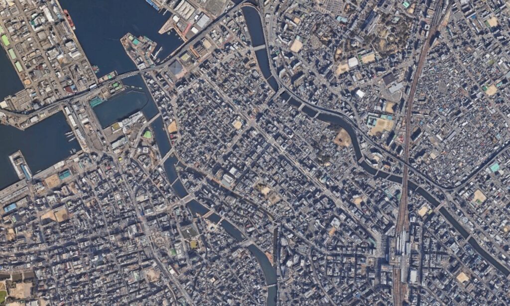 東中洲地図